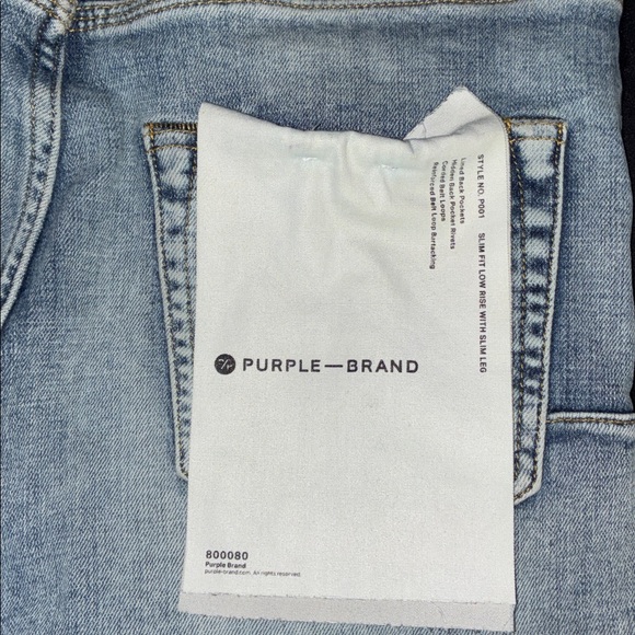Purple Brand Men's Skinny Jeans - Light Blue - Picture 1 of 4